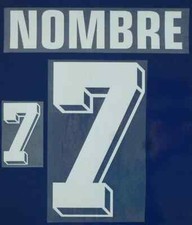 Set Flock Nummer number Trikot