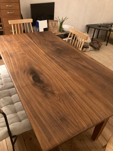 Tisch nussbaum massiv unikat - tisch,