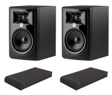 JBL 305P MKII Aktiv-Studiomonitor ISO Set 5"/1" Nearfield 82W Schwarz Dämmkeil
