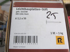 Leichtbauplatten Stifte  Packung 3,1x50mm 1000gramm Nägel  / Aktion H2Pal8Nr.25