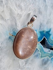 Großer Mondstein Anhänger