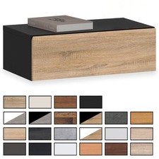 Wandregal mit Schublade Nachtkommode Nachtschrank hängend schwebend Wandboard