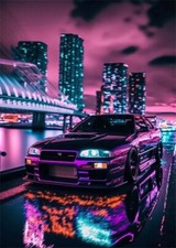 Nissan skyline poster druck - nissan,