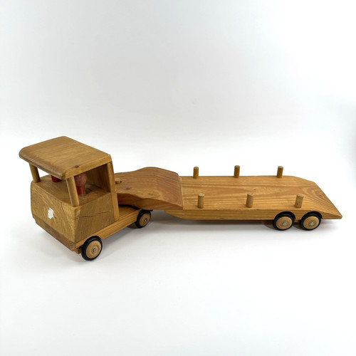 Holz lkw mit anhänger - holz,