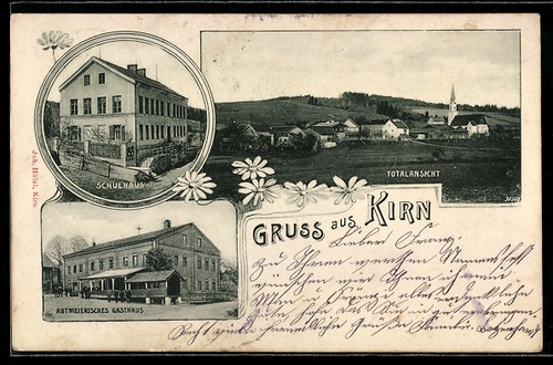 Ansichtskarte kirn schulhaus - ansichtskarte,
