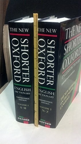 The new shorter oxford - the, english