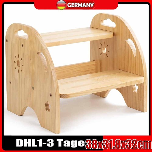 Holzhocker mit stufen - mit, 2