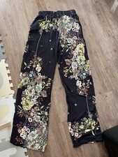 Zara Woman Damen Leichte dünne Hose Blumenprint Bunt Größe S