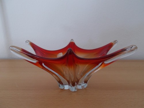 Murano glasschale schale rot - glasschale,