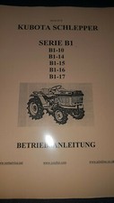 Bedienungsanleitung kubota 1 - kubota, b