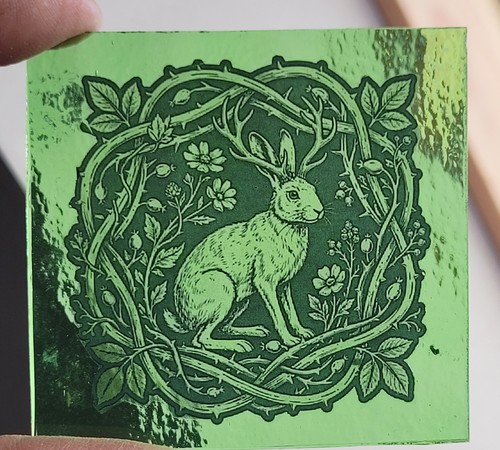 Glasmalerei schakalope hase - schakalope,