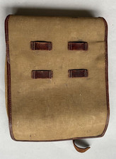 Alter Rucksack Affe Militär Leinen Leder braun ohne Riemen Deutsches Reich 1-2WK