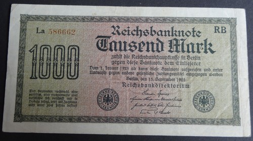 Reichsbanknote 1000 mark - 1000,