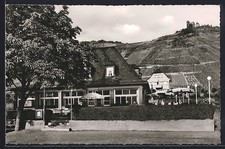 AK Lorch / Rhein, Lorcher Winzerhaus an der Landebrücke der Köln-Düsseldorfer R 