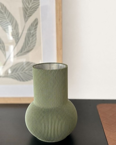 Designvase pure geriffelt - geriffelt, aus