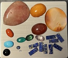 Konvolut (Halb)Edelsteine Brilliantsplitter u.a.