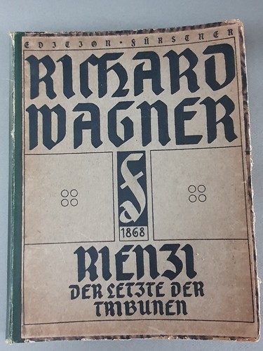 Klavierauszug wagner rienzi - wagner:,