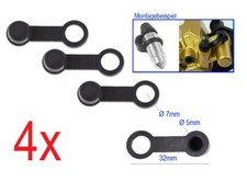 4x Abdeckkappe Staubkappe Schutzkappe Bremsnippel Entlüftungschraube