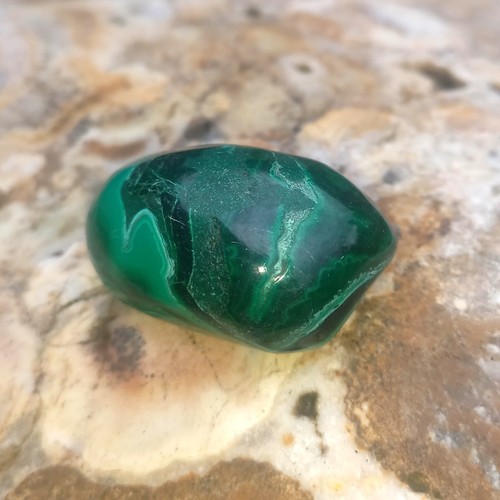 Malachit chrysokoll poliert - chrysokoll,