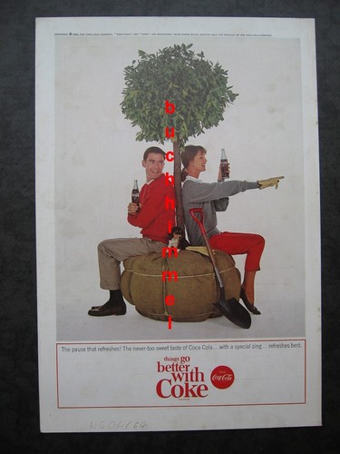 Coca cola werbung april 1964 - coca-cola,