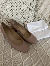Original Chloé Lauren Pumps  Leder Altrosa Muschelrand 549€