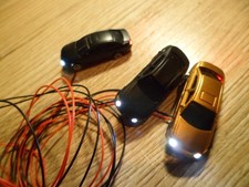 Spur N    3 PKW beleuchtet LED