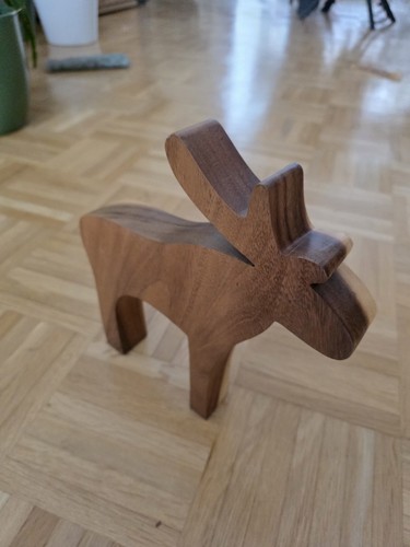 Holz elch dekofigur - elch,