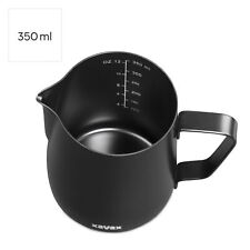 Xavax Milchkännchen Edelstahl Schwarz Milchkanne Barista Aufschäumkännchen 350ml
