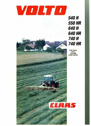 Claas volto drehtedder 540 550 - drehtedder,