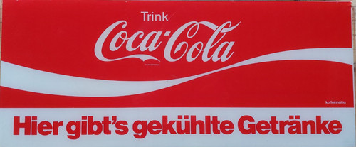 Coca cola werbe schild - werbe,