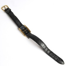 RADO Armbanduhr Damen Jubile 4 Diamanten vintage dunkelblau gold Band schwarz