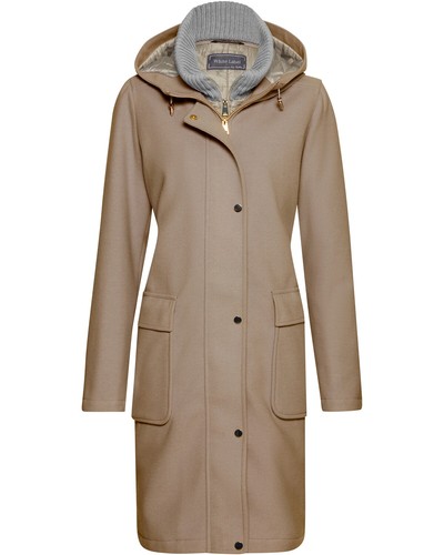 White label kurzmantel mit - white,