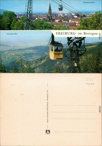 Ansichtskarte freiburg - ansichtskarte, im