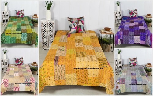 Seide ikat kantha - seide, decke
