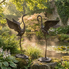 abc HOME Gartenfigur Kranich
