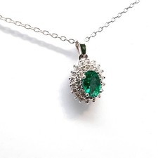 Pendant, White Gold 585 with