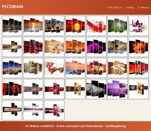 Bilder set 130x80cm deutsche - bilder,