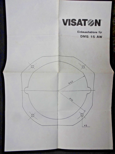 Visaton einbauschablone für - visaton,