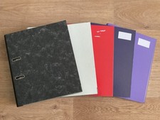 Ordner schwarz/grau weiß rot blau lila schmal Ringbuchordner Hebelmechanik A4