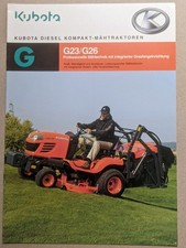 Kubota G23/G26 Rasenmäher Aufsitzmäher Kompakt Mähtraktoren Traktoren Prospekt