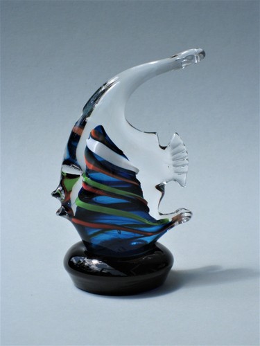 Fisch aus glas skalar klein - aus,