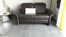Musterring Relax Ledersofa 2- Sitzer mit elektr. Sitzverstell. zur Liegefunktion