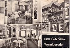 uralte AK Wernigerode HOG Café Wien Gaststube Verkaufstheke Hausansicht 1975//61
