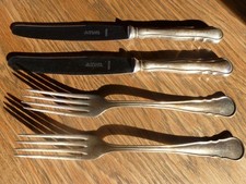 Antikes Silberbesteck für 2