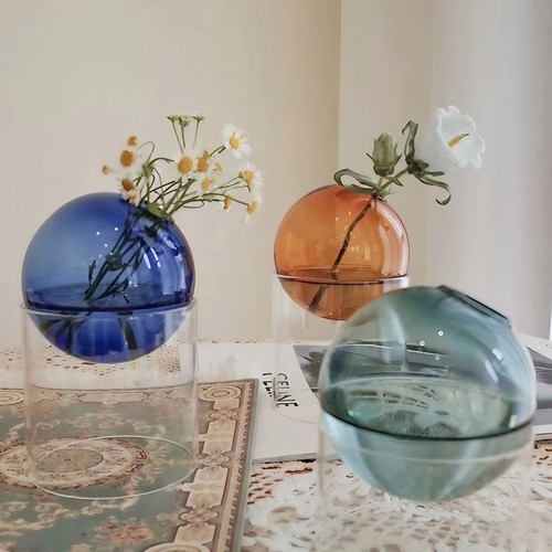 Dekorative glas vase - dekorative,