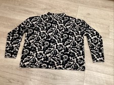 Christian Berg Woman Pullover XL, Neu ohne Etikett, Schwarz - Beige, Blumenprint