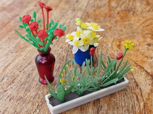Miniatur blumenkasten blumen - miniatur,