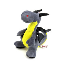 NICI Plüschdrache | Kuscheltier 25 cm | Grau-Gelb | Drachenfigur Stofftier 
