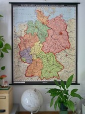 Vintage schulwandkarte - |,