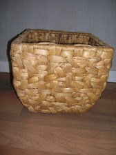 Blumenübertopf Wasserhyazinthe braun  eckig konisch  B 27 cm H 25 cm